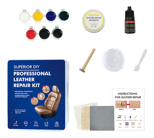 Kit De Restauración De Piel De Coche Para Sofá Leather Resto