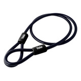 Cable De Seguridad Yale Portatil Bicicleta 1.2mts Negro