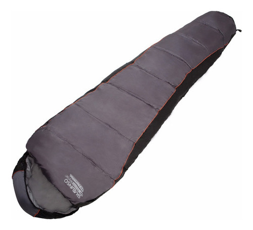 Bolsa De Dormir Waterdog Shaba 450 -10º C + Bolsa Compresión Color Gris Oscuro Ubicación Del Cierre Derecho