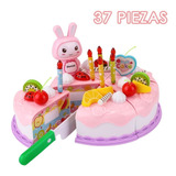 Juegos De Pastel Cumpleaños Con Velcro Juego Niños 37 Piezas
