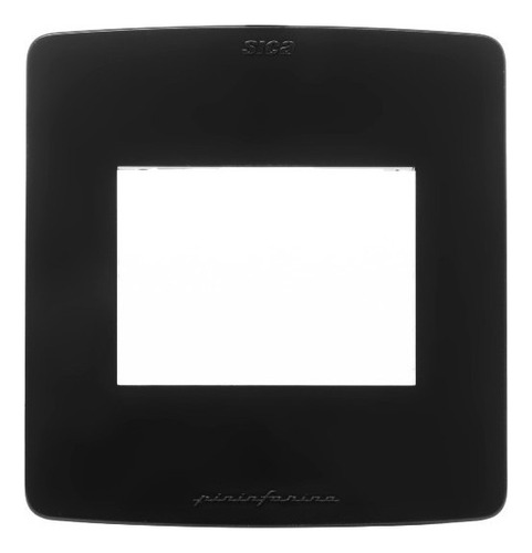 Tapa De Luz Sica Silight By Pininfarina Mignon Nero 5x5 Color Negro