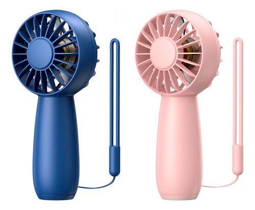 Paquete De 2 Ventiladores De Mano, Miniventilador Recargable