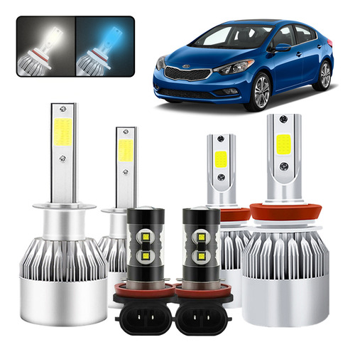 Kit De Focos Led H1 H11 Para Kia Forte 2014 2015 2016