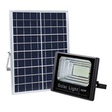 Refletor Luminária Holofote 400w Led Placa Solar Completo