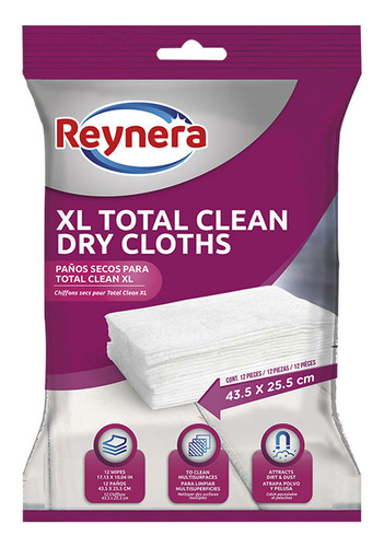 Repuesto De Toallas Secas Para Trapeador Total Clean Reynera