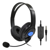 Fone Headset C/microfone Ps4 Playstation 4 Jogos Online Skyp
