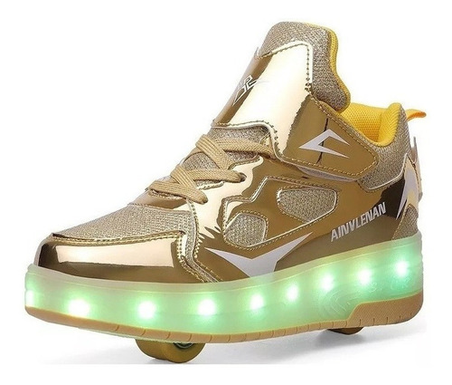 Zapatos Para Hombre Con Luces Led, Patines Con Ruedas [u]