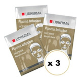 Lidherma Mascara Facial Antiage Plasma Infusion Mask Pack X3