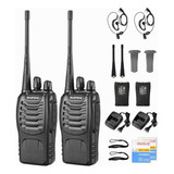 2 Radios Baofeng Bf-888s Uhf Con Manos Libres Set-2