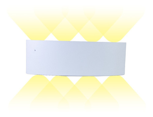 Lámpara Led Aplique Pared 8w (4x4) Ojo Lupa De Alto Brillo