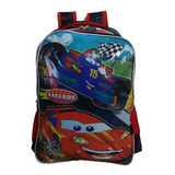 Mochila Escolar Carros Relampago Mc Queen Costas Aula Vozz Cor Preto