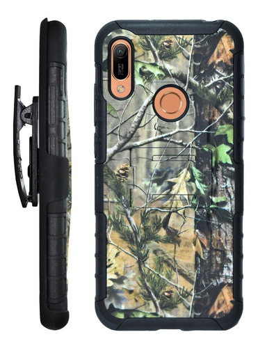 Funda Uso Rudo Camuflage 3 En 1 Huawei Y6s Y6 2019