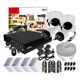 Cctv Seguridad Kit 4 Ch Dahua 1080p + 4 Cámaras Con Audio 