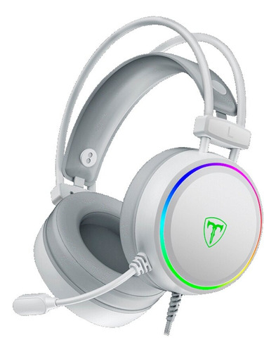 Auriculares Gamer T-dagger Sona Usb 7.1 Rgb Microfono Blanco