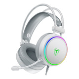 Auriculares Gamer T-dagger Sona Usb 7.1 Rgb Microfono Blanco