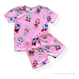 Pijamas Niños Lols Conjunto Corto Remera + Short