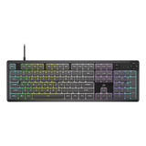 Teclado Gaming Corsair K55 Core Rgb Membrane Wired Gray