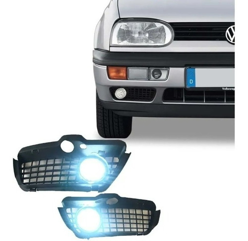 Rejillas Delanteras C/faro Leds Golf/jetta A3 (jgo) 93-99*