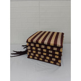 6 Almohadones P/ Silla 40x40x4cm Con Relleno - Chenille 