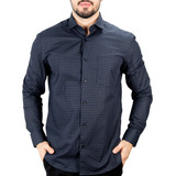 Camisa Aramis Xadrez Tricoline Azul