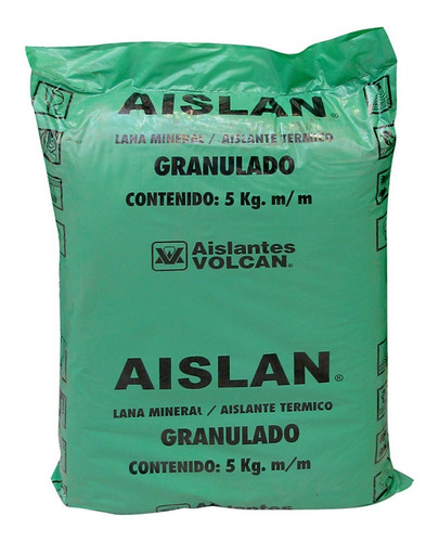 Lana Mineral Granulada 5kg Aislantes Volcan Para Bosca