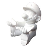 Soporte Super Mario Bros Cel Switch En Blanco Para Pintar