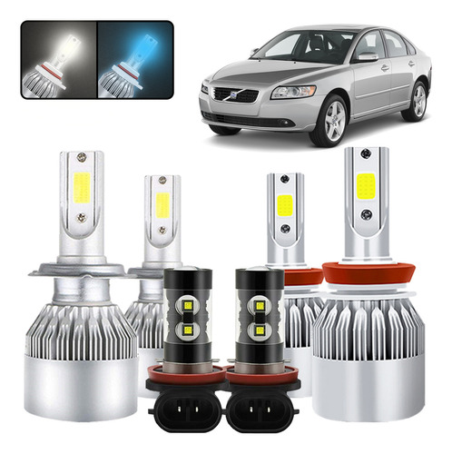 Kit De Focos Led H7 H11 Para Volvo S40 2008-2012