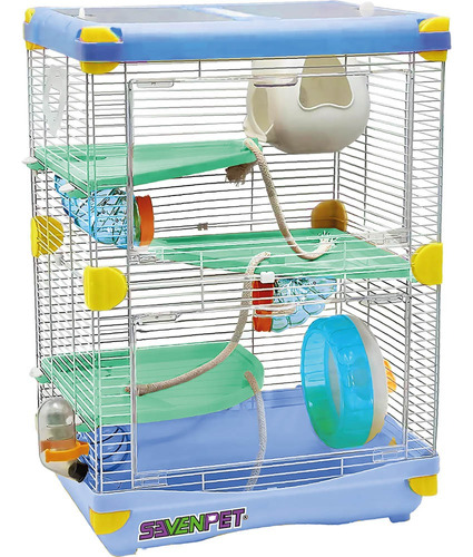 Jaula Casa Hamster Raton Bebedero Rueda 50x35x27cm 10196