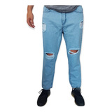 Pantalon De Jeans Mom Rigido Con Y Sin Roturas Hombre