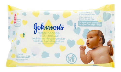 Johnson's Baby Toallitas Húmedas Bebes Recién Nacidos 48u