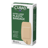 Curitas Mega 5cmx10.1cm Curad 10pz Xl Plastic Bandages Impor