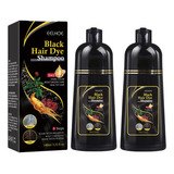 2 Champús Instantáneos For Teñir El Cabello Negro De Fgd