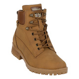 Botin Casual Tacon Mujer Café Tipo Nobuk Stfashion 04803902