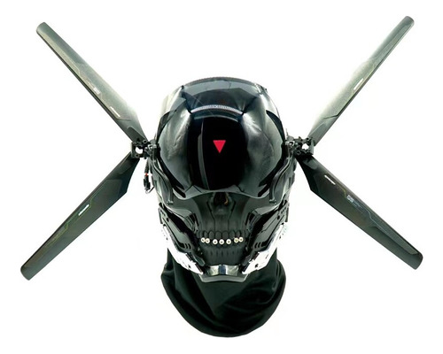 Máscara Luminosa Cyberpunk Black Mask Wind Sci-fi, Máscara L