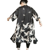 Kimono Japonés Para Hombre Yukata Chaqueta Retro Albornoz