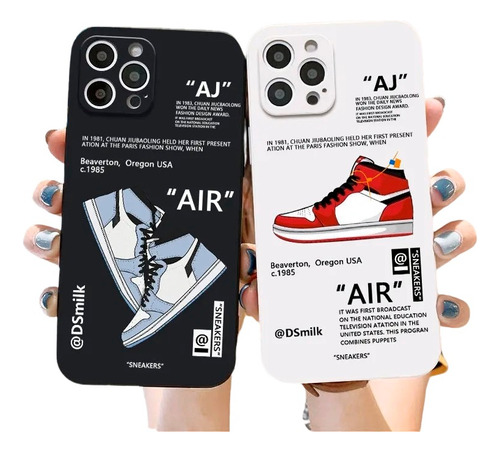 Funda Case Para iPhone Nike Air Sneakers Rojo Proteccion 