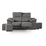 Sillón Sofá De Living Paris 2 Cuerpos Valenziana Extensible