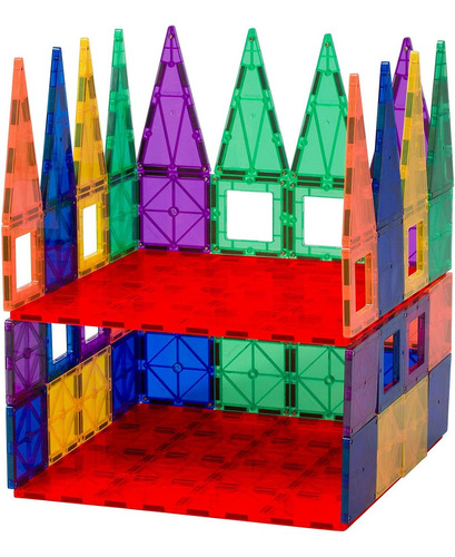 Maddie Construção Brinquedo Educativo Blocos Magnéticos 58 Peças