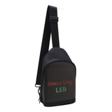 Bolsa Bandolera Con Pantalla Led Multifuncional Ajustable