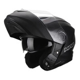 Casco Moto Rebatible Mac Rock Solid Negro Mate Cycles