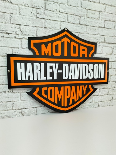 Vintage Harley Davidson Letrero De Metal Estilo Antiguo
