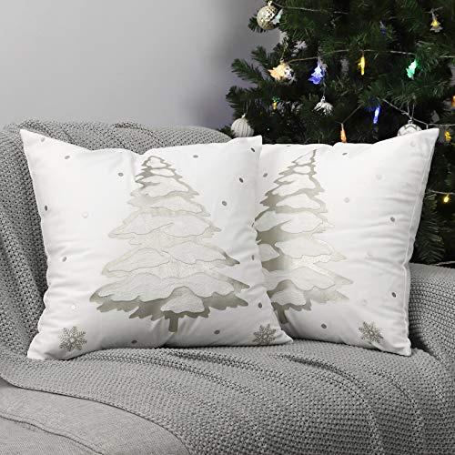 Funda De Almohada Decorativa Árbol De Navidad, 2 Paque...