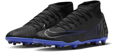 Tenis De Fútbol Nike Mercurial Superfly 9 Club Mg Azul/negro