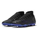 Tenis De Fútbol Nike Mercurial Superfly 9 Club Mg Azul/negro