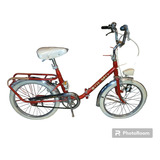Bicicleta Plegable Retro Vintage R20 Marca Olmo Nueva S Uso
