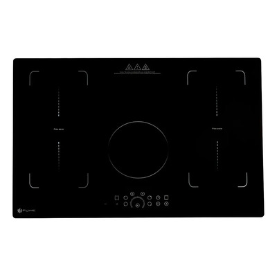 Parrilla Inducción Empotrable 5 Quemadores 4500w 110v Fline Negro | Meses sin interés
