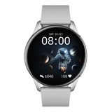 Smartwatch Kieslect K10 1.32  Caja 45.7mm De  Metal  Gris, Malla  Gris De  Silicona