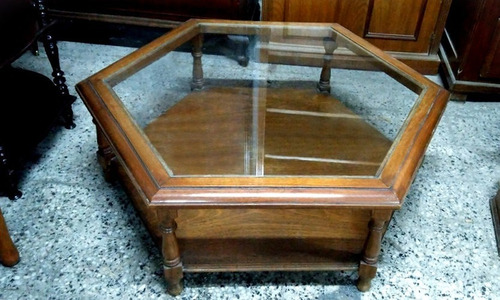 *enorme Mesa Inglesa Hexagonal