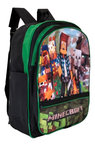 Mochila Infantil Escolar De Costa Minecraft Voltas Aulas