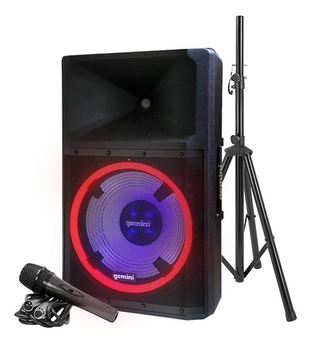 Gemini Sound Gsp-l2200pk - Altavoz De Dj Bluetooth De 2200 W